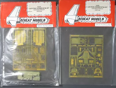 Reheat Models 1/48th Scale Ju 87 Stuka PE Detail Set No. RH098 - 2 Set Lot • $23.10