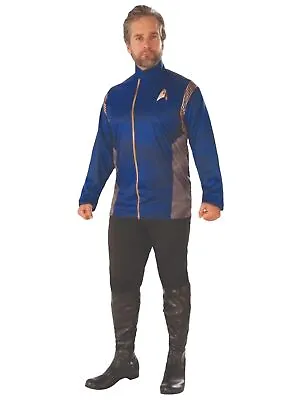 Spock Star Trek Discovery Command Uniform Blue Top Long Shirt Mens Costume STD • $46.82