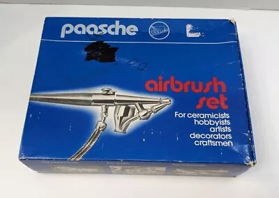 Vintage Paasche Airbrush Set H In Box *Missing One Jar* • $39.99