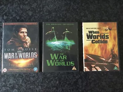 Original War Of The Worlds DVD 1953 & 2005 Film / When Worlds Collide 1951 DVD • £14.99