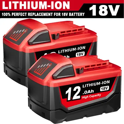 For Milwaukee M18 Lithium 8.0 9.0 12.0 AH Extended Capacity Battery 48-11-1860 • $24.23