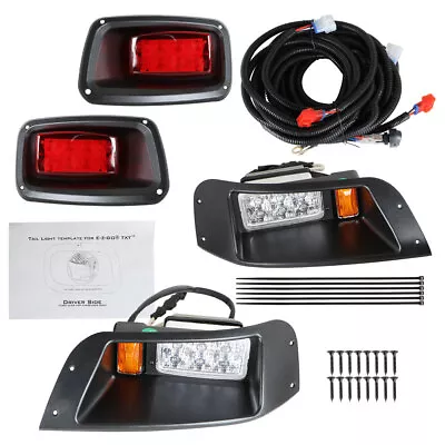 Headlights/Tail LED Lights Adjustable Kit 12V For EZGO TXT 96-13 G&E Golf Cart • $62.53