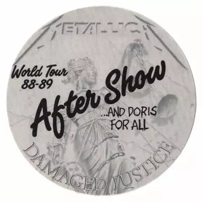 Metallica Damaged Justice World Tour 88-89. Cloth After Show Backstage Pass OTTO • $9.99