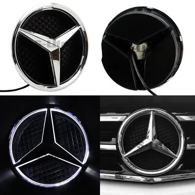 Glowing Car Led Grille Star Logo Emblem Light For Mercedes Benz CLA E C ML Class • $35.99