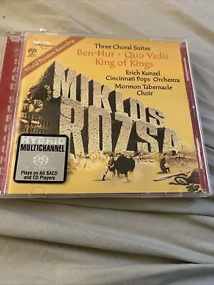 Telarc SACD-60631 NM Miklos Rozsa: Three Choral Suites Erich Kunzel Ben Hur • $24.99