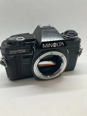 MINOLTA X-7A 35MM SLR FILM BLACK CAMERA BODY - Untested • $25.55