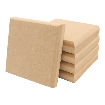 Square 12mm 18mm Thick MDF 100mm - 300mm Diameter Round Edged Shape Pack Price • £5.85