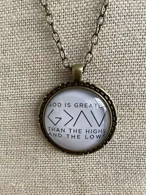 Plunder Design Fashion Jewelry God Greater High Low Antique Gold Atlas Necklace • $27.35