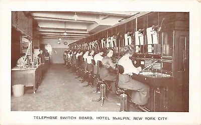 NY - 1900’s Hotel McAlpin Telephone Operators Switchboard At New York New York • $19.95