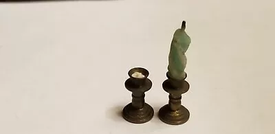 Vintage Clare-Bell Brass Dollhouse Miniature Candlesticks • $9.99