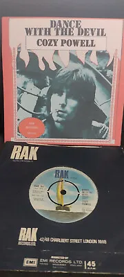 Cozy Powell-dance With The Devil.  1973 Uk Rak Label 45 Plays Ex...drum Rock • £3.95