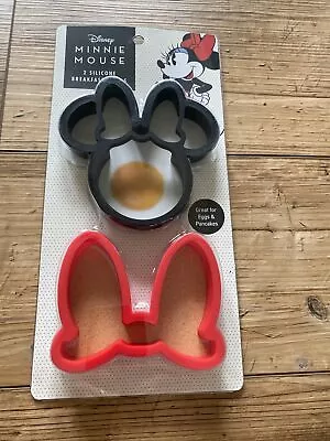 Disney Minnie Mouse 2 Silicone Breakfast Molds Great For Eggs & Pancakes  NEW • $10