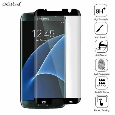 Top Quality Full Cover Tempered Glass Screen Protector For Samsung Galaxy Phones • £2.99