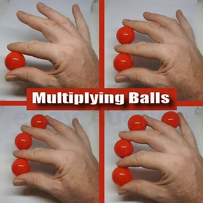 Multiplying Balls Classic Manipulating Stage Magic Trick Red Vanish Appear New • £3.50