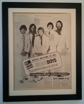 £79.95 • Buy Beach Boys*rare*original*1968*nme*poster*ad*quality Framed*fast World Ship