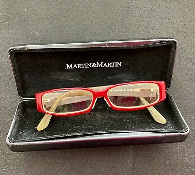 MARTN & MARTIN Mod Red & White Full Rim Eyeglasses Frames From Germany • $48