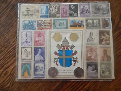 Vintage Vatican Stamps & Coins - Souvenir Collection Pope John Paul II • $0.99