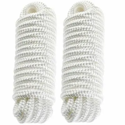 2 Pack 3/4 Inch 25FT Double Braid Nylon Mooring Rope Boat Dock Line Anchor Line • $39.99