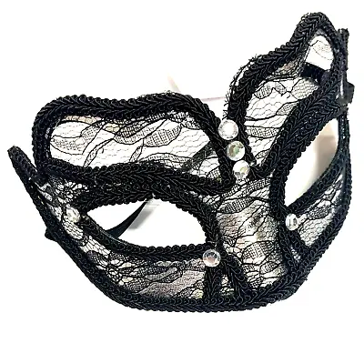 £6.99 • Buy Lace Silver Sexy Halloween Eye Mask Fancy Dress Costume Masquerade Vampire Devil