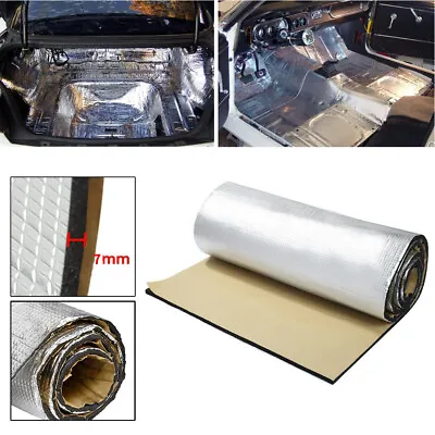 5-20m Camper Van Insulation Foam Sound Proof Floor Roof Deadening 7mm Foil Car • £106.95