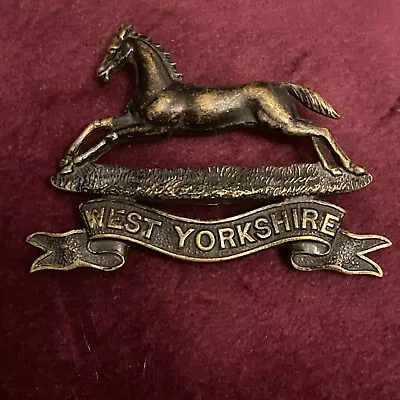 The West Yorkshire Regiment Officers Service Dress Cap Badge. • £17.50