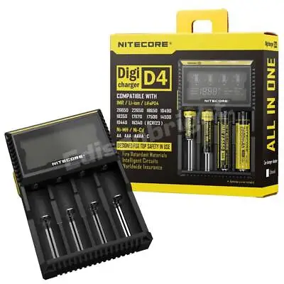 NITECORE D4 Battery Charger For AA 18650 16340 14500 18350 10400 Li-ion & Ni-MH • $34.95