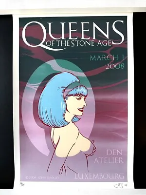 Queens Of The Stone Age QOTSA Luxembourg 2008 John Seabury #38/39 SIGNED PRINT • $120