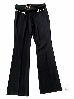Vertigo With Belt Women's Black Pants Us 8 Size New W/out Tags Made In France 80 • $49.99