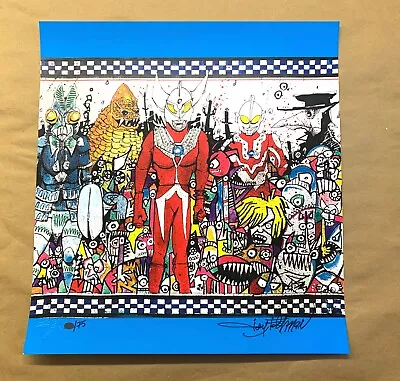 Joey Feldman Pop Ultra Art Print Signed #/75 Ultraman Manga Movie Ralph Steadman • £48.21