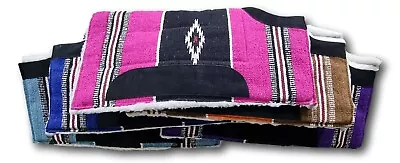 22o Western Saddle Pad/Saddle Cloths Cut Back With Fleece Underlay Navaho Show • $54.99