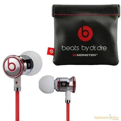 IBEATS BY DRE Chrome Monster In-Ear Headphone With Case - White • £27.59