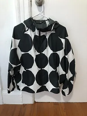 Marimekko X Uniqlo Pocketable Parka Black And White Big Polka Dot Size S • $44.99