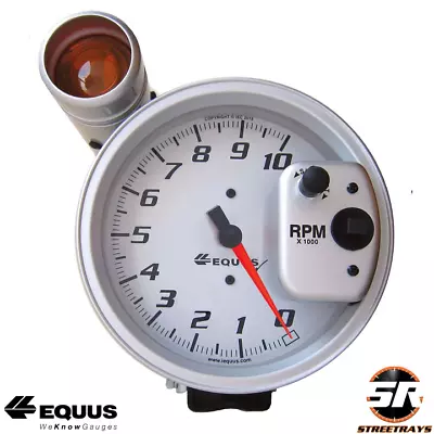 Equus E6081S Silver 5  Pedestal Round Tachometer 0-10000 RPM • $118.99