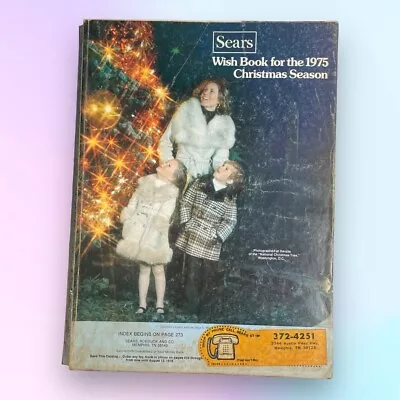 VTG 1975 Sears Christmas Wish Book Catalog 70s Toys Bikes Fashion *5 Cut Pages • $49.99