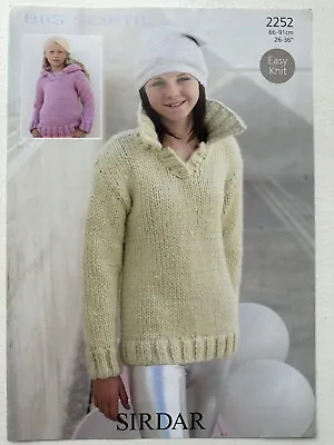 £2.99 • Buy Sirdar 2252  Big Softie Sweater Knitting Pattern