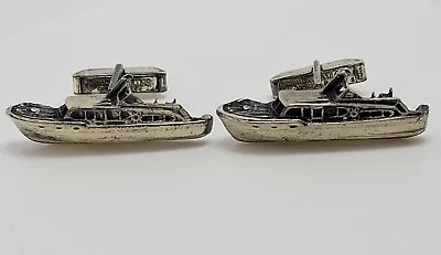 Vintage Sterling Silver Yacht Boat Fenwick & Sailors Cufflinks  • $80