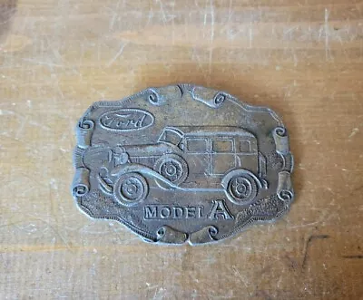 Vintage Belt Buckle Ford Model A / Addison Illinois The Buckle Company / Scratch • $4.19