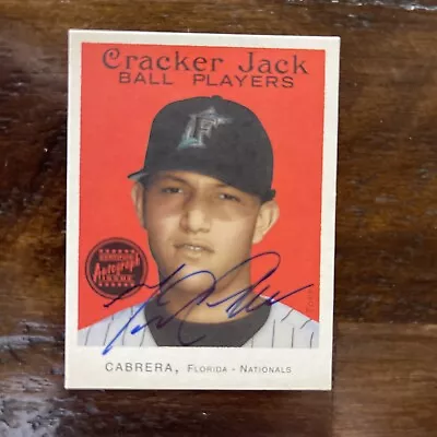 2004 Topps Miguel Cabrera CRACKER JACK Autograph Auto🔥GEM MINT ROOKIE🔥 • $32