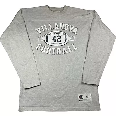 Vintage Champion Villanova University Wildcats Football Long Sleeve T-Shirt Sz M • $39.99