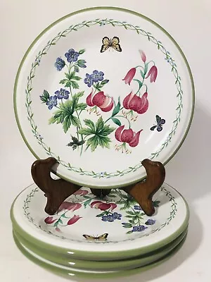 4 Mikasa Studio Nova Garden Bloom ￼￼Botanical Butterflies ￼Salad/Dessert Plates • $35