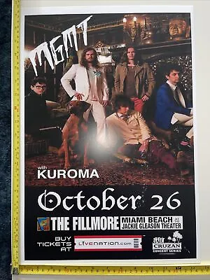 MGMT Rare Promo Poster Fillmore Miami Beach • $20