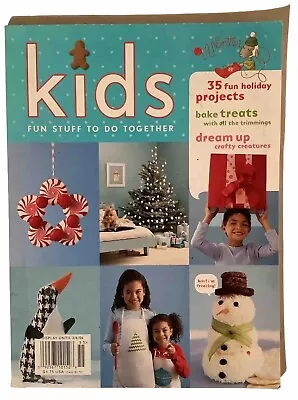 Martha Stewart Kids Magazine #20 Winter Season Holiday ARTS & CRAFTS Issue 2005 • $8