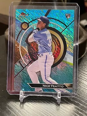 2023 Topps Finest Nick Pratto RC Aqua Shimmer Refractor #’d 42/175 • $1.99