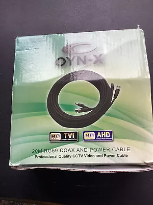 £11.50 • Buy Oyn-x  20M RG59 COAX And POWER Cable