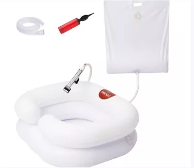 Nurse Kate Portable Shampoo Bowl Inflatable Basin For Bedside With Sprayer • $30