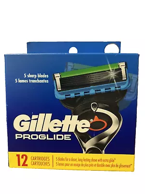 Gillette Proglide Men Razor Blades 12 Cartridges Factory Sealed Also Fits Power • $23.84