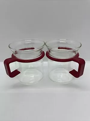 BODUM Coffee Mugs With Red Handles - Set Of 2 • $15