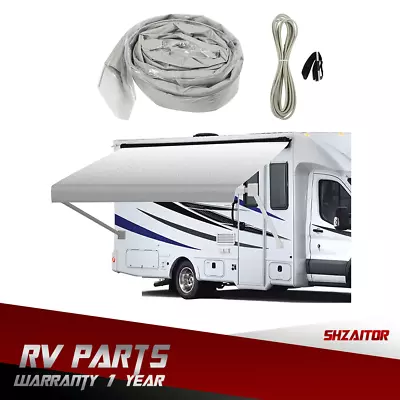 Weatherproof Vinyl Rv Awning Fabric Replacement For Campers 9-20 Feet • $56.97