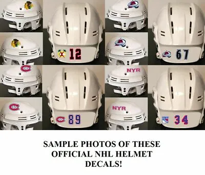 SportStar Official On-Ice NHL Hockey Helmet Decals! Licensed Stickers ALL TEAMS • $11.82