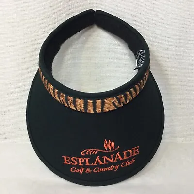 Esplanade Golf Country Club Hat Cap Visor Black Open End • $14.39